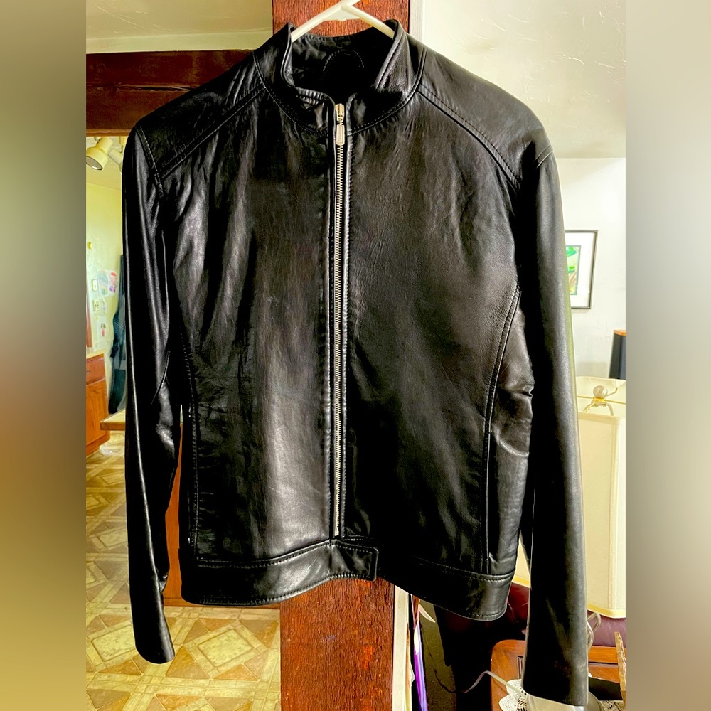 Rockport leather jacket Size Small